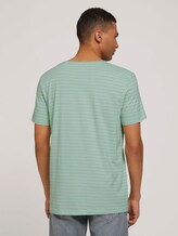 gestreiftes T-Shirt mit Bio-Baumwolle - Männer - mint tonal stripe gestreiftes T-Shirt mit Bio-Baumwolle - Männer - mint tonal stripe - 2 - TOM TAILOR Denim