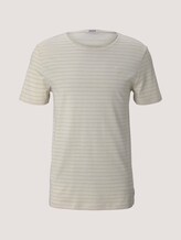 gestreiftes T-Shirt mit Bio-Baumwolle - Männer - beige tonal stripe gestreiftes T-Shirt mit Bio-Baumwolle - Männer - beige tonal stripe - 7 - TOM TAILOR Denim