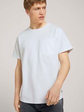 Basic T-Shirt - Männer - White Basic T-Shirt - Männer - White - 5 - TOM TAILOR Denim