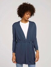 Cardigan mit LENZING™ ECOVERO™ - Frauen - Vintage Indigo Blue Cardigan mit LENZING™ ECOVERO™ - Frauen - Vintage Indigo Blue - 1 - Mine to five