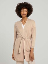 Cardigan mit LENZING™ ECOVERO™ - Frauen - cream toffee melange Cardigan mit LENZING™ ECOVERO™ - Frauen - cream toffee melange - 1 - Mine to five