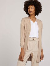 Cardigan mit LENZING™ ECOVERO™ - Frauen - cream toffee melange Cardigan mit LENZING™ ECOVERO™ - Frauen - cream toffee melange - 5 - Mine to five