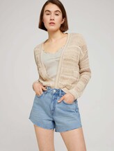 Lockerer Cardigan mit Struktur - Frauen - dune beige Lockerer Cardigan mit Struktur - Frauen - dune beige - 5 - TOM TAILOR Denim