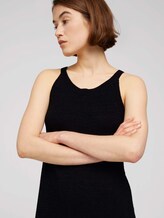 Ärmelloses Strickkleid mit Neckholder - Frauen - deep black Ärmelloses Strickkleid mit Neckholder - Frauen - deep black - 9 - TOM TAILOR Denim
