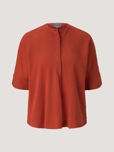 patterned blouse - Women - Rooibos Orange patterned blouse - Women - Rooibos Orange - 7 - Mine to five