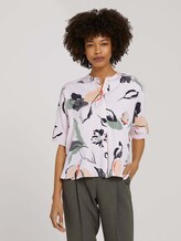 Oversized Kurzarmbluse - Frauen - floral design Oversized Kurzarmbluse - Frauen - floral design - 1 - Mine to five