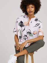 Oversized Kurzarmbluse - Frauen - floral design Oversized Kurzarmbluse - Frauen - floral design - 5 - Mine to five