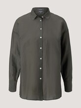 Oversized Bluse mit Seide - Frauen - deep leaf green Oversized Bluse mit Seide - Frauen - deep leaf green - 7 - Mine to five