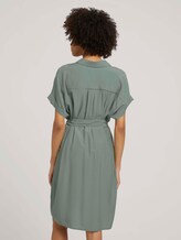 Kurzarm Blusenkleid mit LENZING™ ECOVERO™ - Frauen - Dusty Leave Green Kurzarm Blusenkleid mit LENZING™ ECOVERO™ - Frauen - Dusty Leave Green - 2 - Mine to five