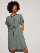 Kurzarm Blusenkleid mit LENZING™ ECOVERO™ - Frauen - Dusty Leave Green Kurzarm Blusenkleid mit LENZING™ ECOVERO™ - Frauen - Dusty Leave Green - 5 - Mine to five