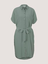 Kurzarm Blusenkleid mit LENZING™ ECOVERO™ - Frauen - Dusty Leave Green Kurzarm Blusenkleid mit LENZING™ ECOVERO™ - Frauen - Dusty Leave Green - 7 - Mine to five