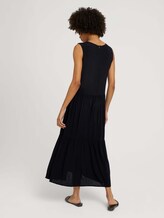 Sleeveless maxi dress with ruffles - Women - deep black Sleeveless maxi dress with ruffles - Women - deep black - 2 - Mine to five