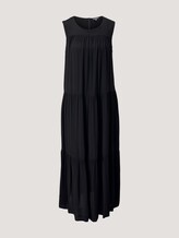 Sleeveless maxi dress with ruffles - Women - deep black Sleeveless maxi dress with ruffles - Women - deep black - 7 - Mine to five