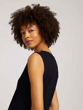 strukturiertes Top - Frauen - deep black strukturiertes Top - Frauen - deep black - 9 - Mine to five