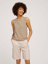 strukturiertes Top - Frauen - cream toffee strukturiertes Top - Frauen - cream toffee - 5 - Mine to five