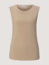 strukturiertes Top - Frauen - cream toffee strukturiertes Top - Frauen - cream toffee - 7 - Mine to five