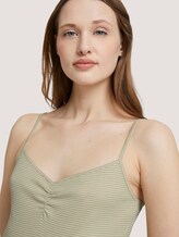Top mit Spaghettiträgern - Frauen - green white stripe Top mit Spaghettiträgern - Frauen - green white stripe - 9 - TOM TAILOR Denim