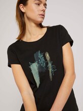 T-Shirt mit Bio-Baumwolle - Frauen - deep black T-Shirt mit Bio-Baumwolle - Frauen - deep black - 9 - TOM TAILOR Denim