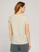 T-Shirt mit Bio-Baumwolle - Frauen - soft creme beige T-Shirt mit Bio-Baumwolle - Frauen - soft creme beige - 2 - TOM TAILOR Denim