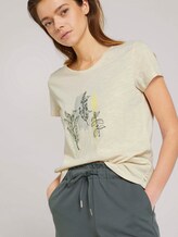 T-Shirt mit Bio-Baumwolle - Frauen - soft creme beige T-Shirt mit Bio-Baumwolle - Frauen - soft creme beige - 5 - TOM TAILOR Denim