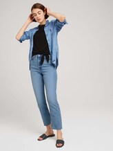 T-Shirt mit Bio-Baumwolle - Frauen - deep black T-Shirt mit Bio-Baumwolle - Frauen - deep black - 3 - TOM TAILOR Denim