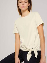 T-Shirt mit Bio-Baumwolle - Frauen - soft creme beige T-Shirt mit Bio-Baumwolle - Frauen - soft creme beige - 5 - TOM TAILOR Denim