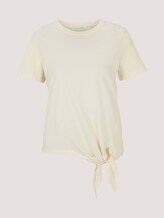 T-Shirt mit Bio-Baumwolle - Frauen - soft creme beige T-Shirt mit Bio-Baumwolle - Frauen - soft creme beige - 7 - TOM TAILOR Denim