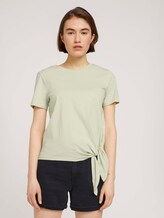 T-Shirt mit Bio-Baumwolle - Frauen - light dusty green T-Shirt mit Bio-Baumwolle - Frauen - light dusty green - 1 - TOM TAILOR Denim