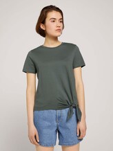 T-Shirt mit Bio-Baumwolle - Frauen - dusty pine green T-Shirt mit Bio-Baumwolle - Frauen - dusty pine green - 1 - TOM TAILOR Denim