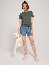 T-Shirt mit Bio-Baumwolle - Frauen - dusty pine green T-Shirt mit Bio-Baumwolle - Frauen - dusty pine green - 3 - TOM TAILOR Denim