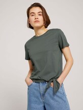 T-Shirt mit Bio-Baumwolle - Frauen - dusty pine green T-Shirt mit Bio-Baumwolle - Frauen - dusty pine green - 5 - TOM TAILOR Denim