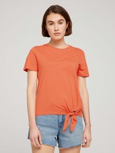 T-Shirt mit Bio-Baumwolle - Frauen - sundown coral T-Shirt mit Bio-Baumwolle - Frauen - sundown coral - 1 - TOM TAILOR Denim