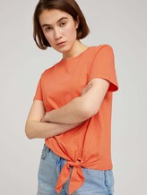T-Shirt mit Bio-Baumwolle - Frauen - sundown coral T-Shirt mit Bio-Baumwolle - Frauen - sundown coral - 5 - TOM TAILOR Denim