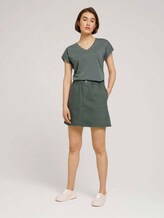 T-Shirt mit Ärmelaufschlag - Frauen - dusty pine green T-Shirt mit Ärmelaufschlag - Frauen - dusty pine green - 3 - TOM TAILOR Denim