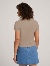 strukturiertes T-Shirt - Frauen - dune beige strukturiertes T-Shirt - Frauen - dune beige - 2 - TOM TAILOR Denim