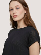 T-Shirt mit Ärmelaufschlag - Frauen - deep black T-Shirt mit Ärmelaufschlag - Frauen - deep black - 9 - TOM TAILOR Denim
