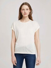 T-Shirt mit Ärmelaufschlag - Frauen - soft creme beige T-Shirt mit Ärmelaufschlag - Frauen - soft creme beige - 1 - TOM TAILOR Denim