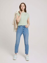 T-Shirt mit Ärmelaufschlag - Frauen - light dusty green T-Shirt mit Ärmelaufschlag - Frauen - light dusty green - 3 - TOM TAILOR Denim
