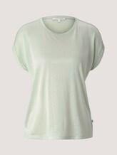 T-Shirt mit Ärmelaufschlag - Frauen - light dusty green T-Shirt mit Ärmelaufschlag - Frauen - light dusty green - 7 - TOM TAILOR Denim