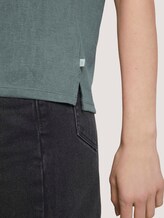 T-Shirt mit Ärmelaufschlag - Frauen - dusty pine green T-Shirt mit Ärmelaufschlag - Frauen - dusty pine green - 10 - TOM TAILOR Denim