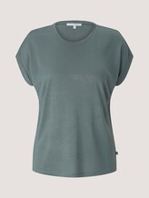 T-Shirt mit Ärmelaufschlag - Frauen - dusty pine green T-Shirt mit Ärmelaufschlag - Frauen - dusty pine green - 7 - TOM TAILOR Denim