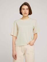 Cropped Basic T-Shirt - Frauen - soft creme beige Cropped Basic T-Shirt - Frauen - soft creme beige - 1 - TOM TAILOR Denim