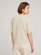 Cropped Basic T-Shirt - Frauen - soft creme beige Cropped Basic T-Shirt - Frauen - soft creme beige - 2 - TOM TAILOR Denim