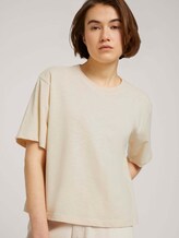 Cropped Basic T-Shirt - Frauen - soft creme beige Cropped Basic T-Shirt - Frauen - soft creme beige - 5 - TOM TAILOR Denim