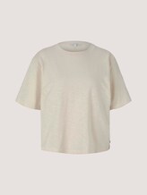 Cropped Basic T-Shirt - Frauen - soft creme beige Cropped Basic T-Shirt - Frauen - soft creme beige - 7 - TOM TAILOR Denim