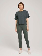 Cropped Basic T-Shirt - Frauen - dusty pine green Cropped Basic T-Shirt - Frauen - dusty pine green - 3 - TOM TAILOR Denim