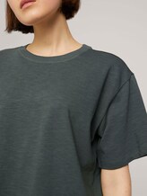 Cropped Basic T-Shirt - Frauen - dusty pine green Cropped Basic T-Shirt - Frauen - dusty pine green - 9 - TOM TAILOR Denim