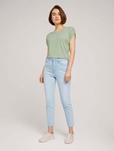 T-Shirt mit Faltendetail - Frauen - light dusty green T-Shirt mit Faltendetail - Frauen - light dusty green - 3 - TOM TAILOR Denim