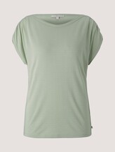 T-Shirt mit Faltendetail - Frauen - light dusty green T-Shirt mit Faltendetail - Frauen - light dusty green - 7 - TOM TAILOR Denim