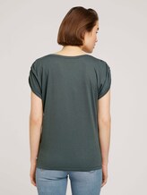 T-Shirt mit Faltendetail - Frauen - dusty pine green T-Shirt mit Faltendetail - Frauen - dusty pine green - 2 - TOM TAILOR Denim